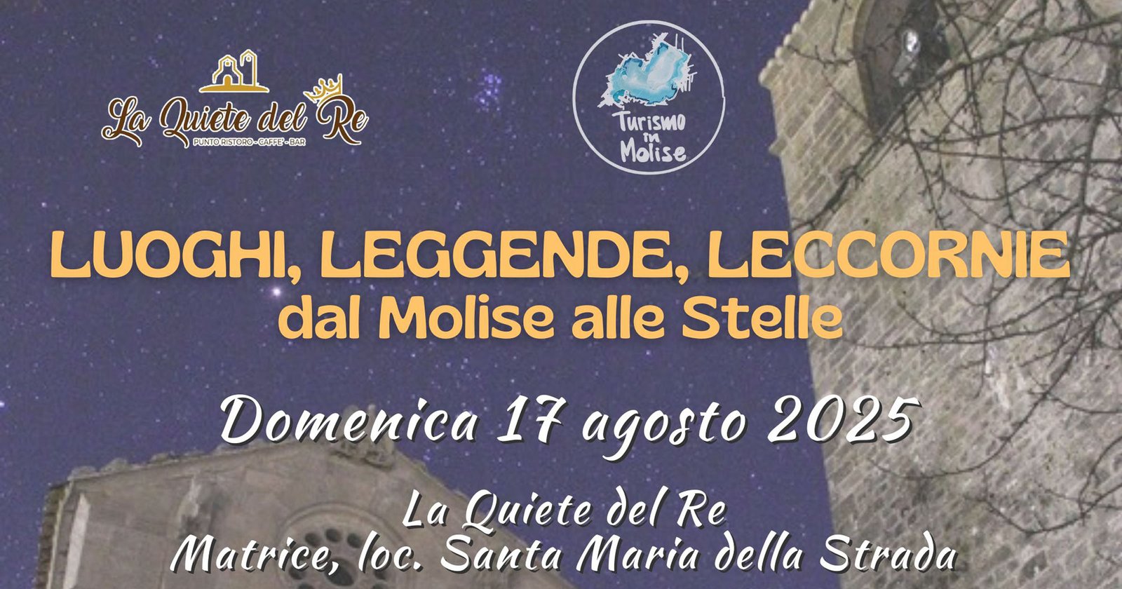 Luoghi, leggende, leccornie…dal Molise alle stelle