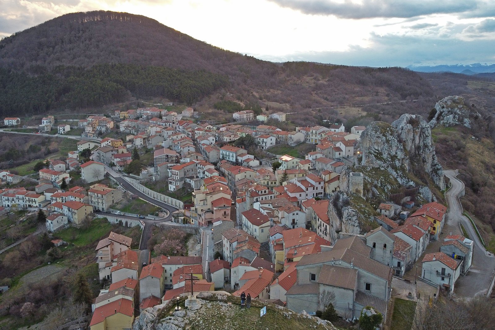 Pietrabbondante paese drone