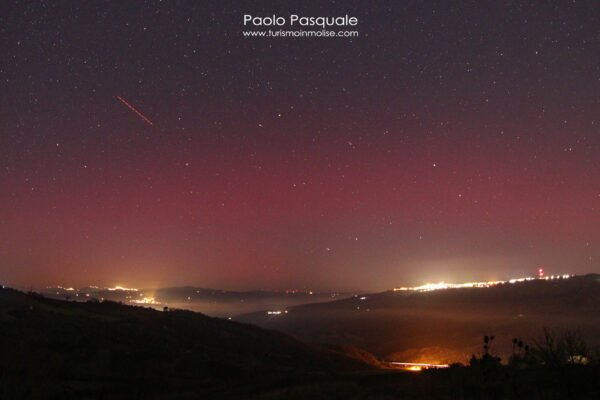 L’aurora boreale nei cieli del Molise