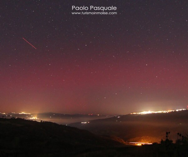 L’aurora boreale nei cieli del Molise